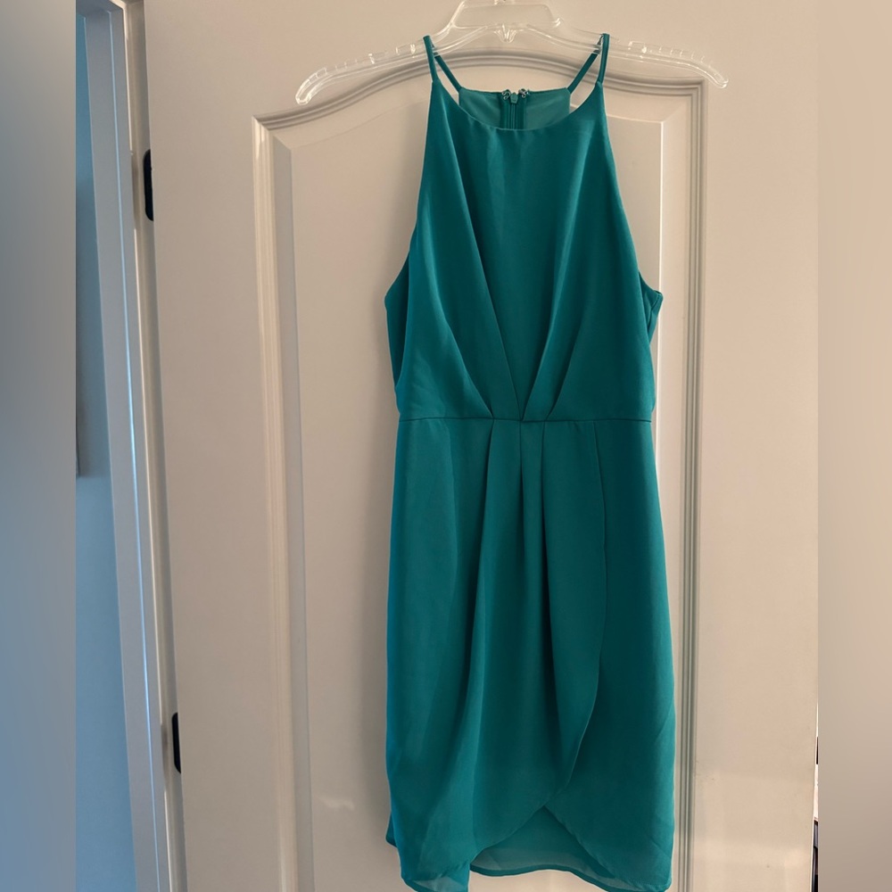 Lulu emerald green Sleeveless mini Dress, size small
